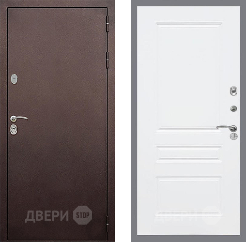 Входная металлическая Дверь Стоп КЛАССИК Медь ФЛ-243 Силк Сноу в Зеленоград