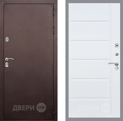 Дверь Стоп КЛАССИК Медь ФЛ-102 Белый ясень в Зеленоград
