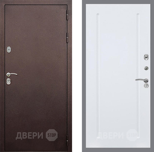 Входная металлическая Дверь Стоп КЛАССИК Медь ФЛ-68 Силк Сноу в Зеленоград