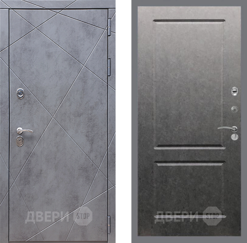 Входная металлическая Дверь Стоп Лучи ФЛ-117 Штукатурка графит в Зеленоград