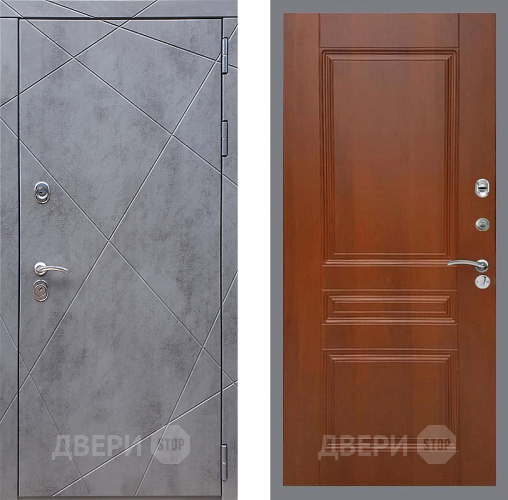 Входная металлическая Дверь Стоп Лучи ФЛ-243 Итальянский орех в Зеленоград