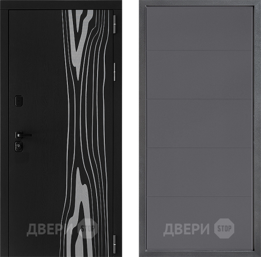 Входная металлическая Дверь Дверной континент ДК-12 ФЛ-649 Графит софт в Зеленоград