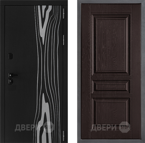 Входная металлическая Дверь Дверной континент ДК-12 ФЛ-243 Дуб шоколадный в Зеленоград