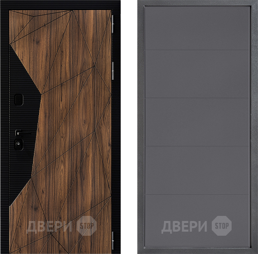 Входная металлическая Дверь Дверной континент ДК-11 ФЛ-649 Графит софт в Зеленоград