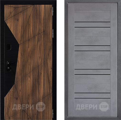 Дверь Дверной континент ДК-11 ФЛ-49 Бетон серый в Зеленоград
