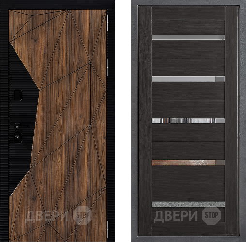 Входная металлическая Дверь Дверной континент ДК-11 ФЛ-47 Венге в Зеленоград