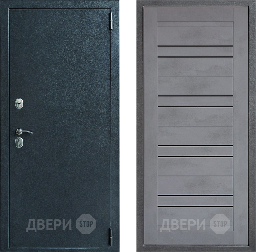 Входная металлическая Дверь Дверной континент ДК-70 Дизайн ФЛ-49 Бетон серый в Зеленоград
