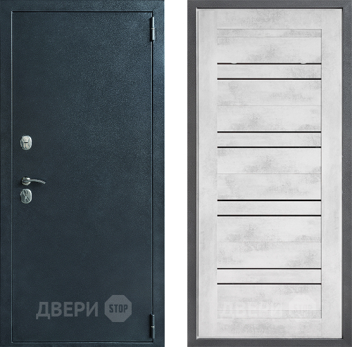 Входная металлическая Дверь Дверной континент ДК-70 Дизайн ФЛ-49 Бетон снежный в Зеленоград
