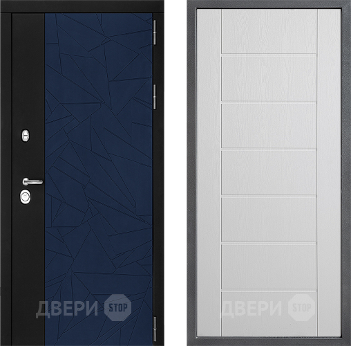 Входная металлическая Дверь Дверной континент ДК-9 ФЛ-Лайн Белое дерево в Зеленоград