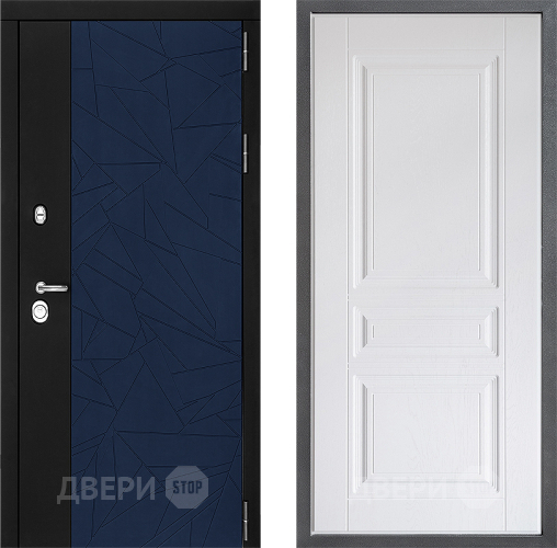 Входная металлическая Дверь Дверной континент ДК-9 ФЛ-243 Альберо Браш серебро в Зеленоград