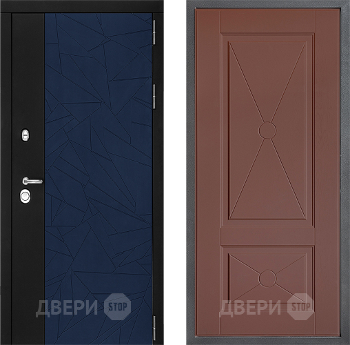Входная металлическая Дверь Дверной континент ДК-9 ФЛ-617 Ясень шоколадный в Зеленоград