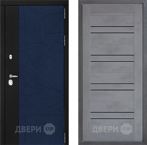 Входная металлическая Дверь Дверной континент ДК-9 ФЛ-49 Бетон серый в Зеленоград