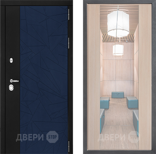 Дверь Дверной континент ДК-9 ФЛЗ-1 Зеркало Капучино в Зеленоград