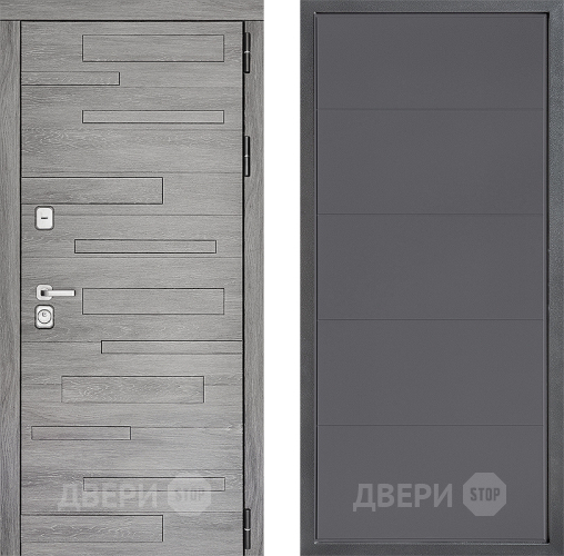 Входная металлическая Дверь Дверной континент ДК-10 ФЛ-649 Графит софт в Зеленоград