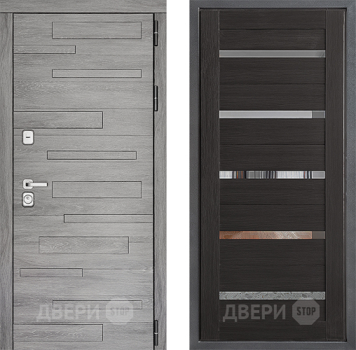 Входная металлическая Дверь Дверной континент ДК-10 ФЛ-47 Венге в Зеленоград
