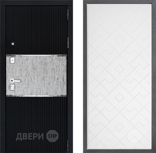 Входная металлическая Дверь Дверной континент ДК-13 ФЛ-Тиффани Белый софт в Зеленоград