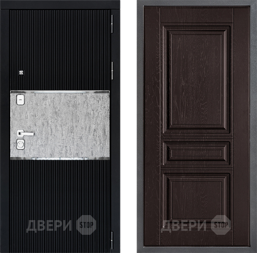Входная металлическая Дверь Дверной континент ДК-13 ФЛ-243 Дуб шоколадный в Зеленоград