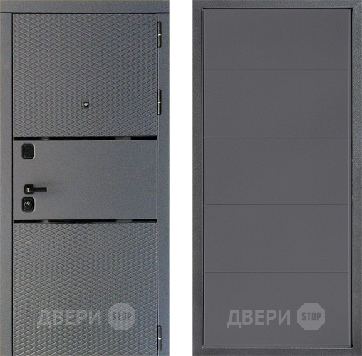 Входная металлическая Дверь Дверной континент Диамант Дизайн ФЛ-649 Графит софт в Зеленоград