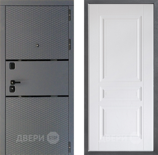Входная металлическая Дверь Дверной континент Диамант Дизайн ФЛ-243 Альберо Браш серебро в Зеленоград
