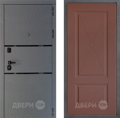 Входная металлическая Дверь Дверной континент Диамант Дизайн ФЛ-617 Ясень шоколадный в Зеленоград