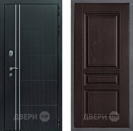 Дверь Дверной континент Теплолюкс Дизайн ФЛ-243 Дуб шоколадный в Зеленоград