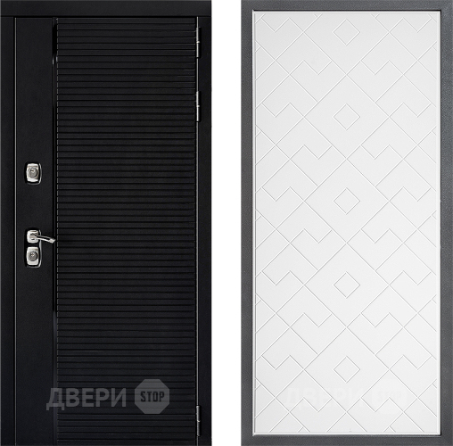 Входная металлическая Дверь Дверной континент ДК-1 ФЛ-Тиффани Белый софт в Зеленоград