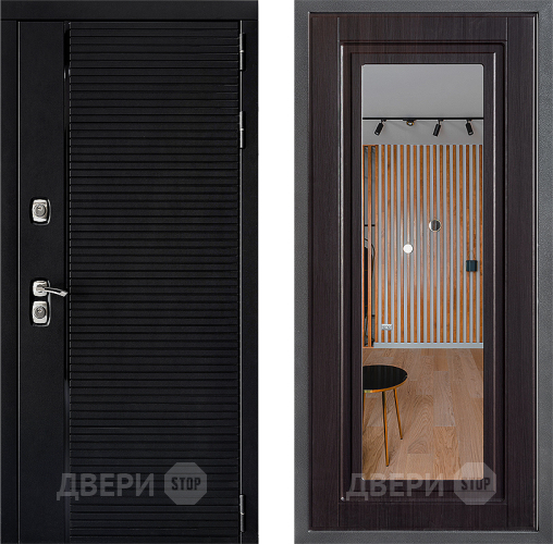 Дверь Дверной континент ДК-1 ФЛЗ Зеркало Венге в Зеленоград