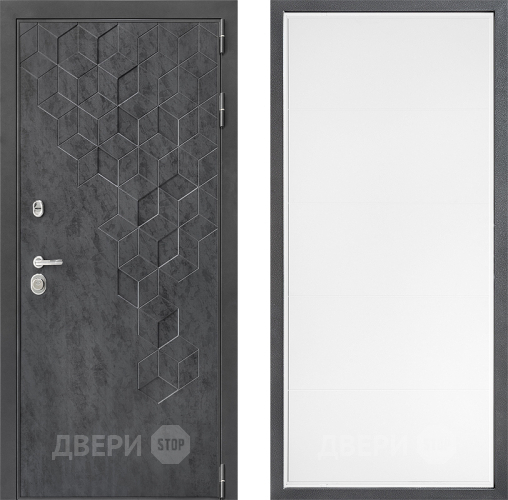 Входная металлическая Дверь Дверной континент ДК-3/713 ФЛ-649 Белый софт в Зеленоград