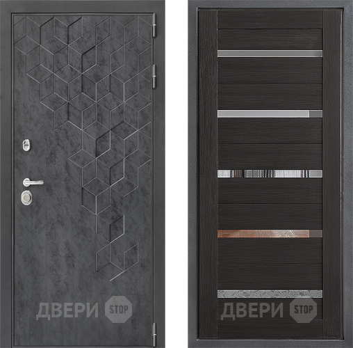 Входная металлическая Дверь Дверной континент ДК-3/713 ФЛ-47 Венге в Зеленоград