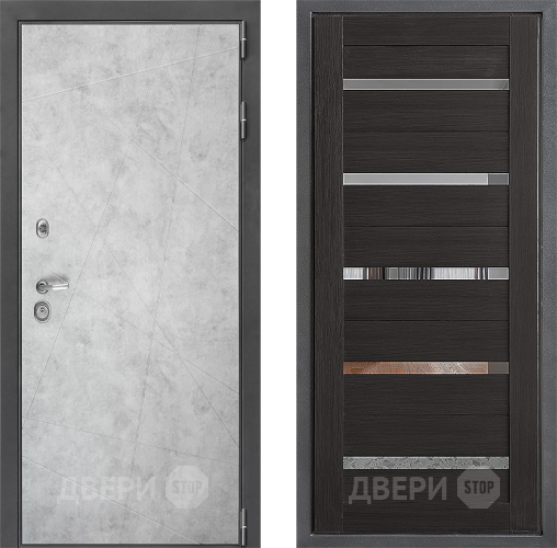 Входная металлическая Дверь Дверной континент ДК-3/743 ФЛ-47 Венге в Зеленоград