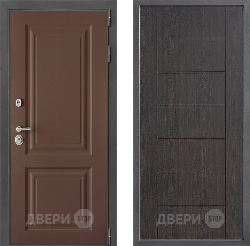 Входная металлическая Дверь Дверной континент ДК-3/729 ФЛ-Лайн Венге в Зеленоград