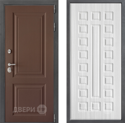 Входная металлическая Дверь Дверной континент ДК-3/729 ФЛ-183 Сандал белый в Зеленоград