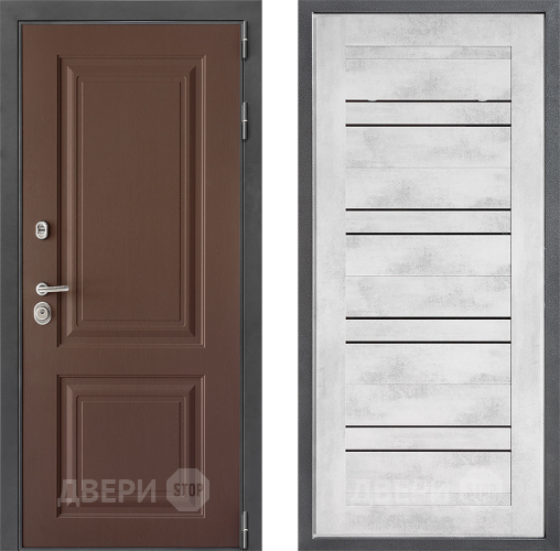 Входная металлическая Дверь Дверной континент ДК-3/729 ФЛ-49 Бетон снежный в Зеленоград
