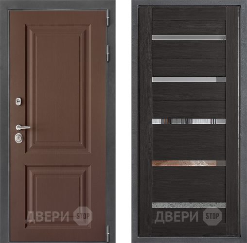 Входная металлическая Дверь Дверной континент ДК-3/729 ФЛ-47 Венге в Зеленоград