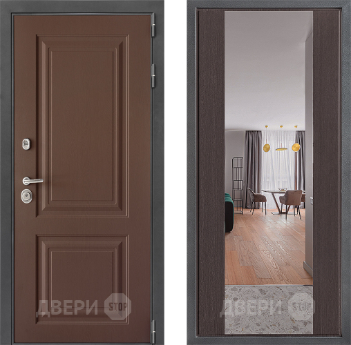 Дверь Дверной континент ДК-3/729 ФЛЗ-1 Зеркало Венге в Зеленоград