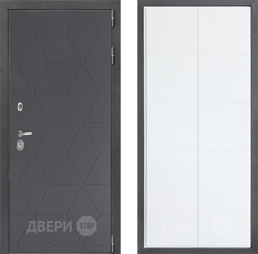 Входная металлическая Дверь Дверной континент ДК-3/744 ФЛ-Кватро Белое дерево в Зеленоград