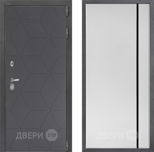 Дверь Дверной континент ДК-3/744 ФЛ-757 Черное Стекло Софт милк в Зеленоград
