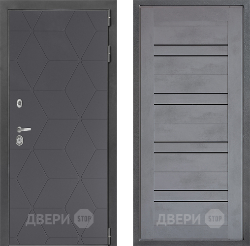 Дверь Дверной континент ДК-3/744 ФЛ-49 Бетон серый в Зеленоград