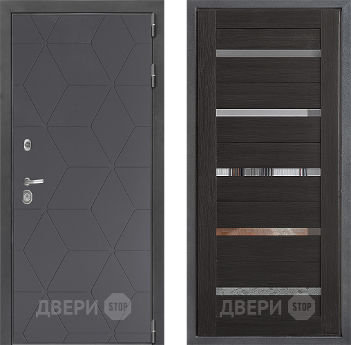 Входная металлическая Дверь Дверной континент ДК-3/744 ФЛ-47 Венге в Зеленоград