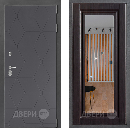 Дверь Дверной континент ДК-3/744 ФЛЗ Зеркало Венге в Зеленоград
