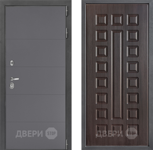 Входная металлическая Дверь Дверной континент ДК-3/649 ФЛ-183 Венге в Зеленоград