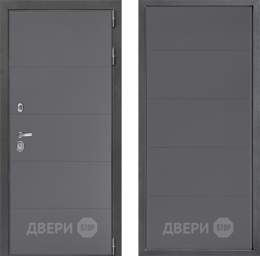 Входная металлическая Дверь Дверной континент ДК-3/649 ФЛ-649 Графит софт в Зеленоград
