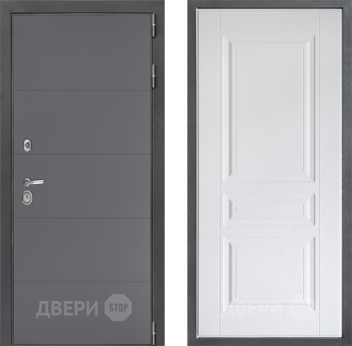 Дверь Дверной континент ДК-3/649 ФЛ-243 Альберо Браш серебро в Зеленоград
