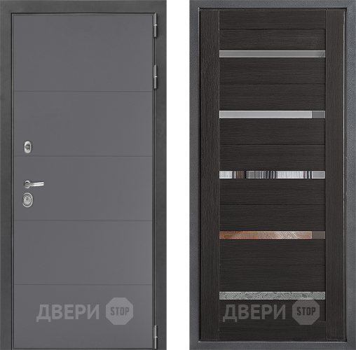 Входная металлическая Дверь Дверной континент ДК-3/649 ФЛ-47 Венге в Зеленоград