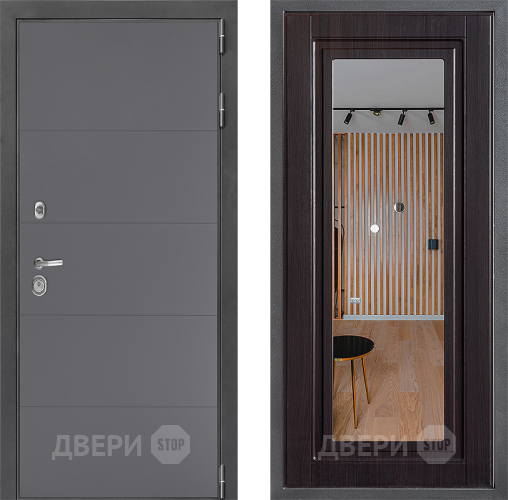 Дверь Дверной континент ДК-3/649 ФЛЗ Зеркало Венге в Зеленоград