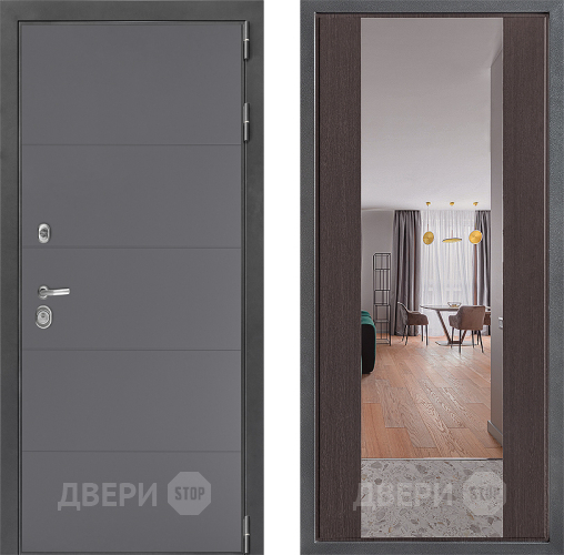 Дверь Дверной континент ДК-3/649 ФЛЗ-1 Зеркало Венге в Зеленоград