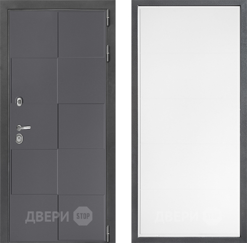 Входная металлическая Дверь Дверной континент ДК-3/606 ФЛ-649 Белый софт в Зеленоград