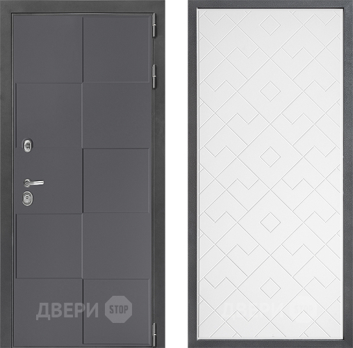 Дверь Дверной континент ДК-3/606 ФЛ-Тиффани Белый софт в Зеленоград