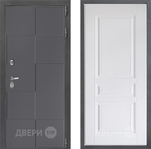 Дверь Дверной континент ДК-3/606 ФЛ-243 Альберо Браш серебро в Зеленоград