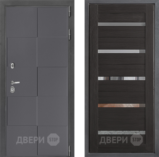 Входная металлическая Дверь Дверной континент ДК-3/606 ФЛ-47 Венге в Зеленоград